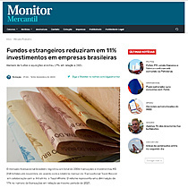 Fundos estrangeiros reduziram em 11% investimentos em empresas brasileiras